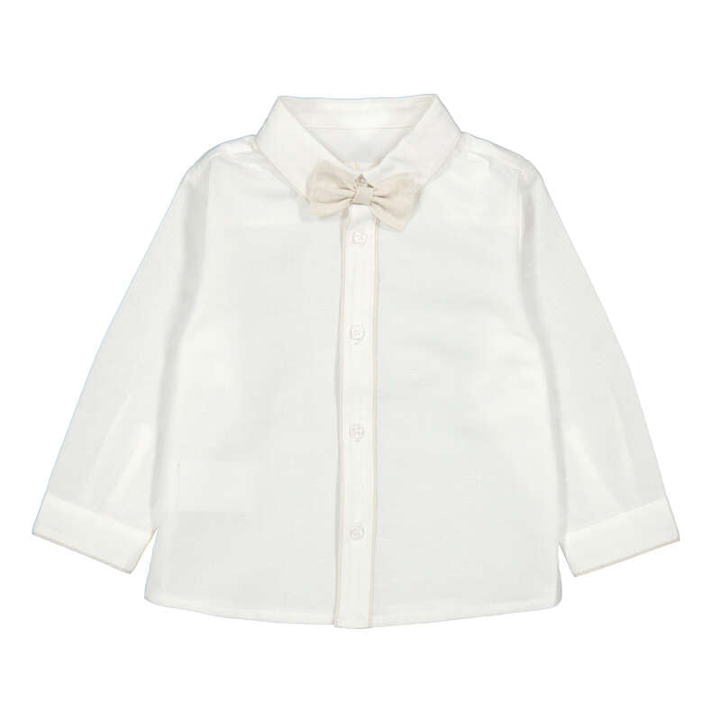 Mayoral blouse met strik beige