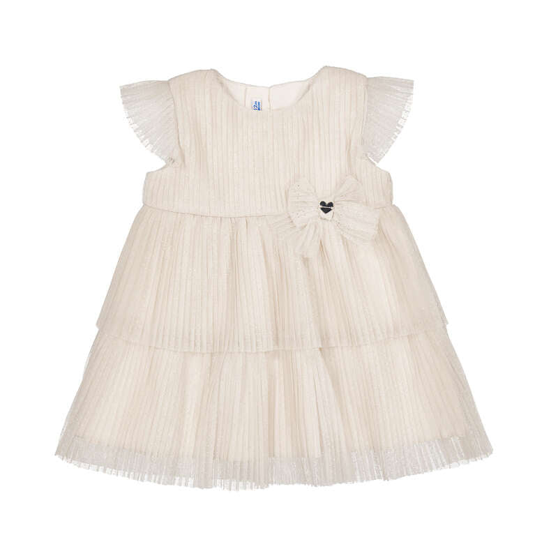 Mayoral jurkje met tule en goudspikkel