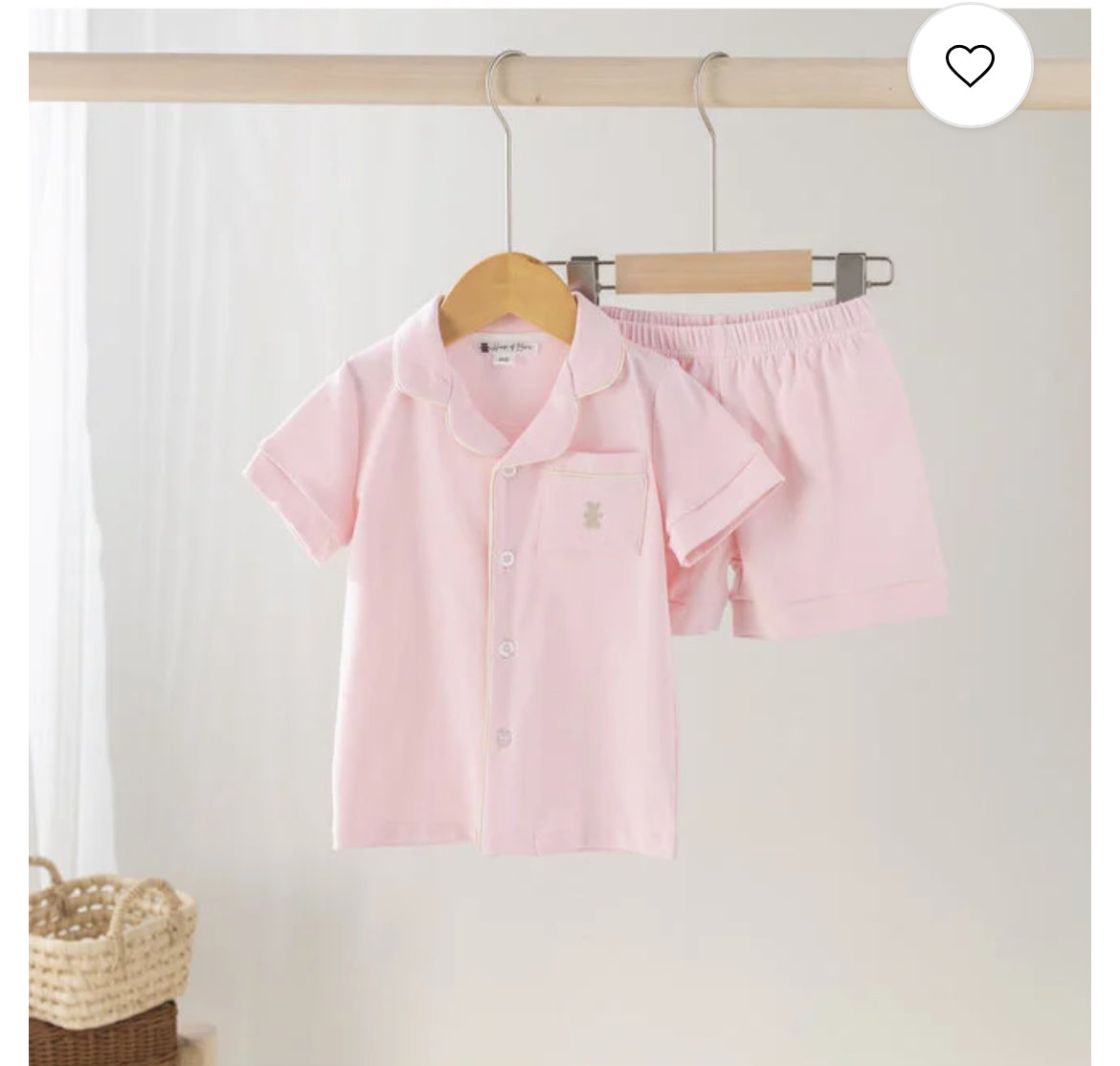 House of bears pyama rose