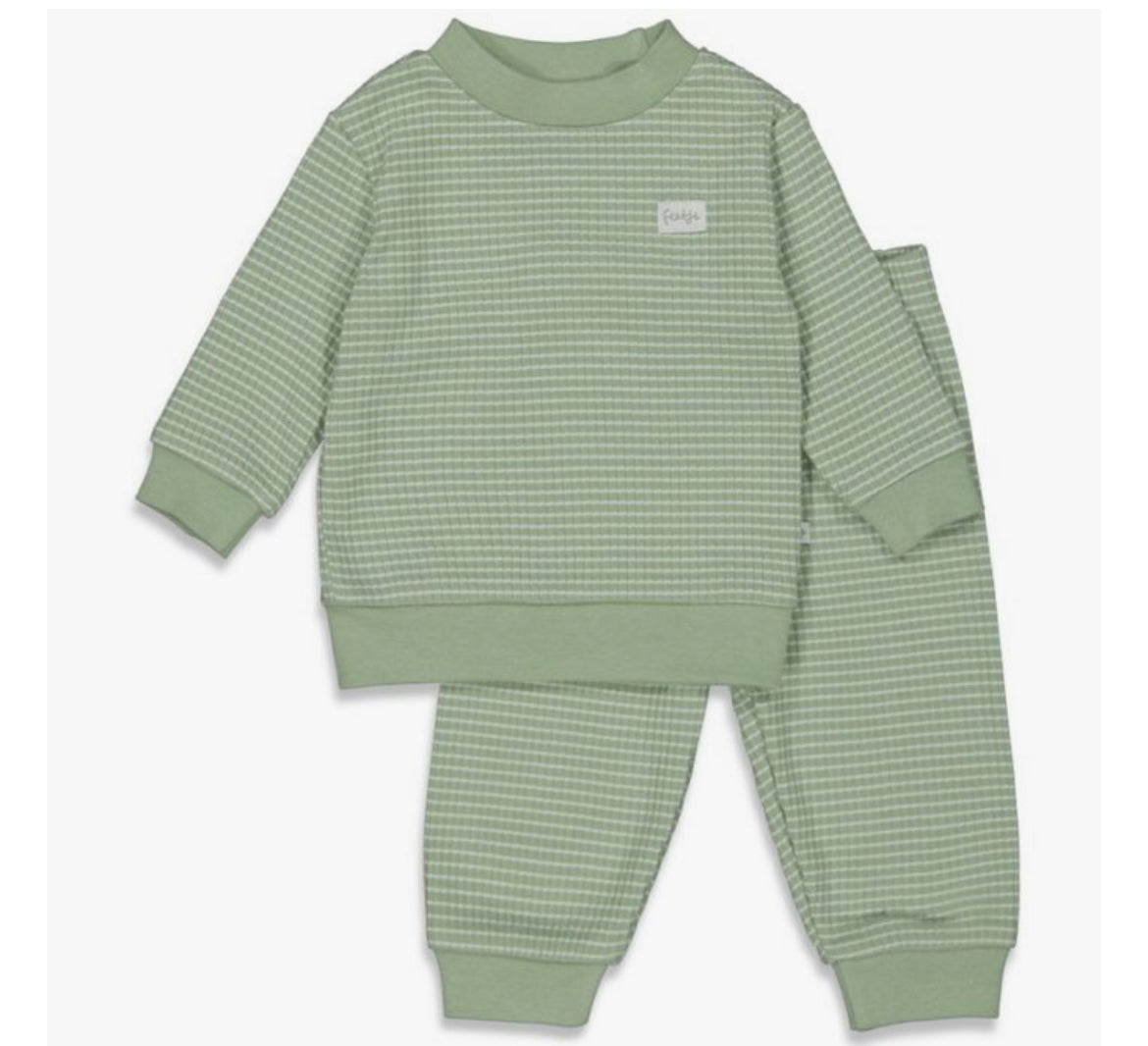 Feetje pyama green melange