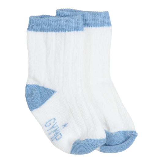 Gymp sokken white blue