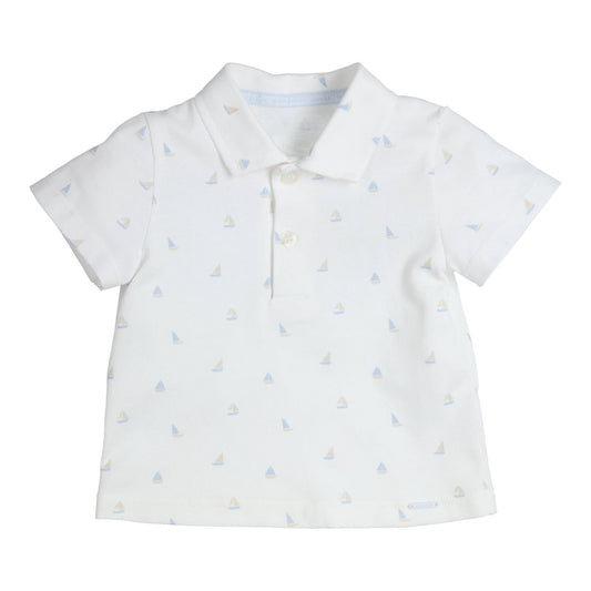 Gymp polo white beige