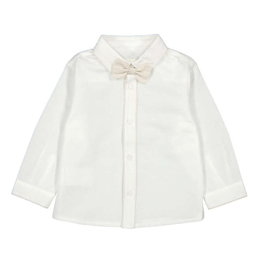 Mayoral blouse met strik beige