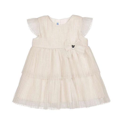 Mayoral jurkje met tule en goudspikkel