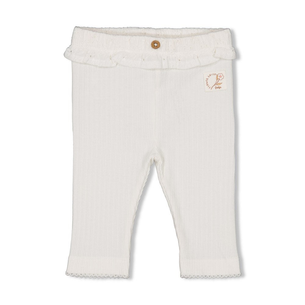 Feetje legging pointelle Flower